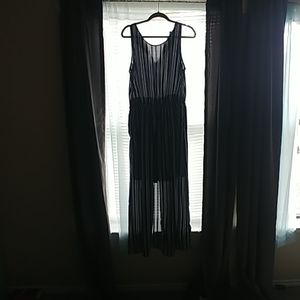 Black and white maxi dress